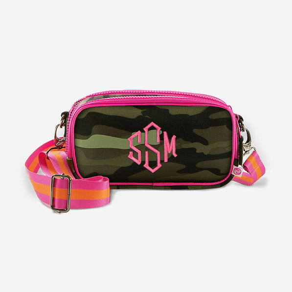monogrammed crossbody camera bag camo