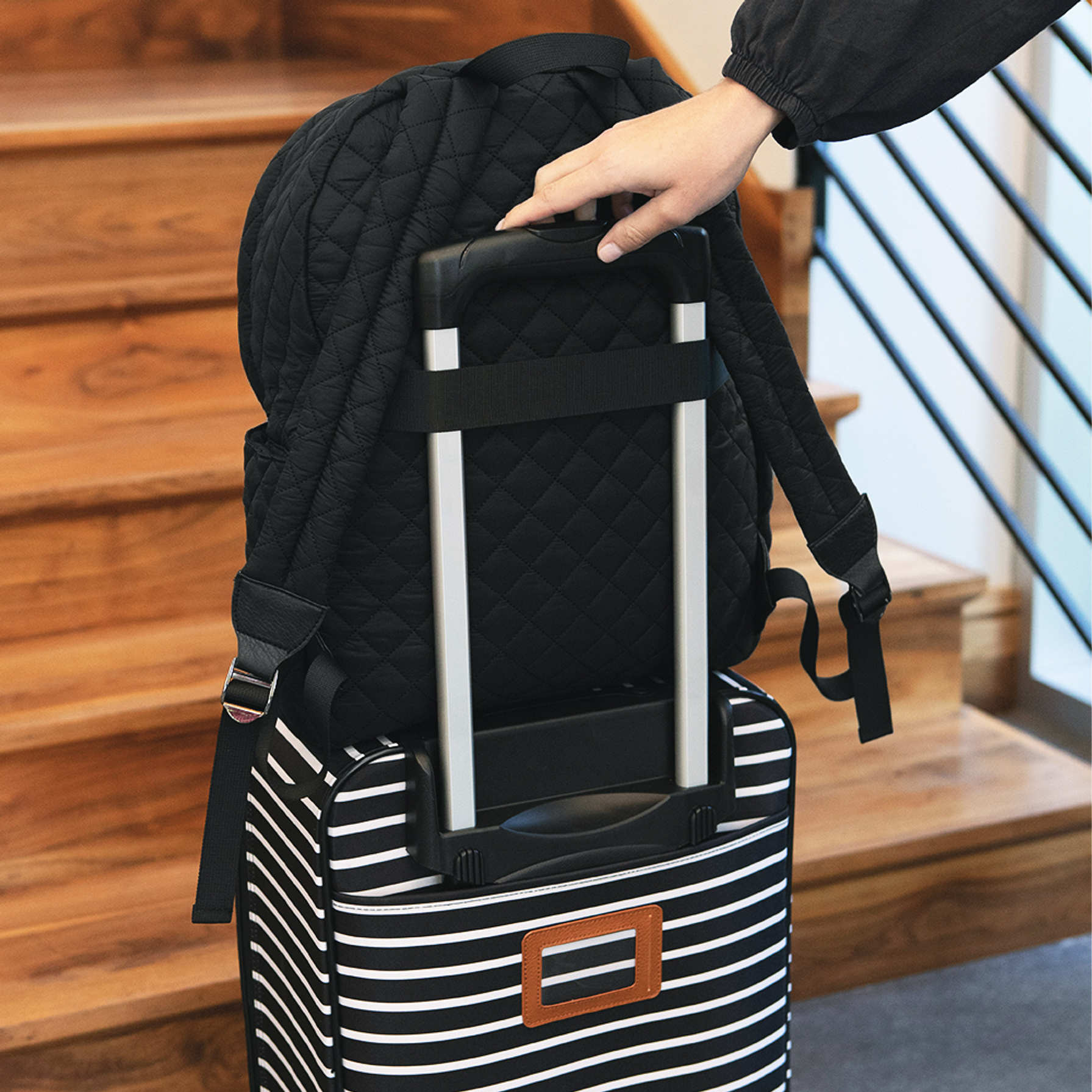 Personalized Diamond Quilted Laptop Backpack From Marleylilly