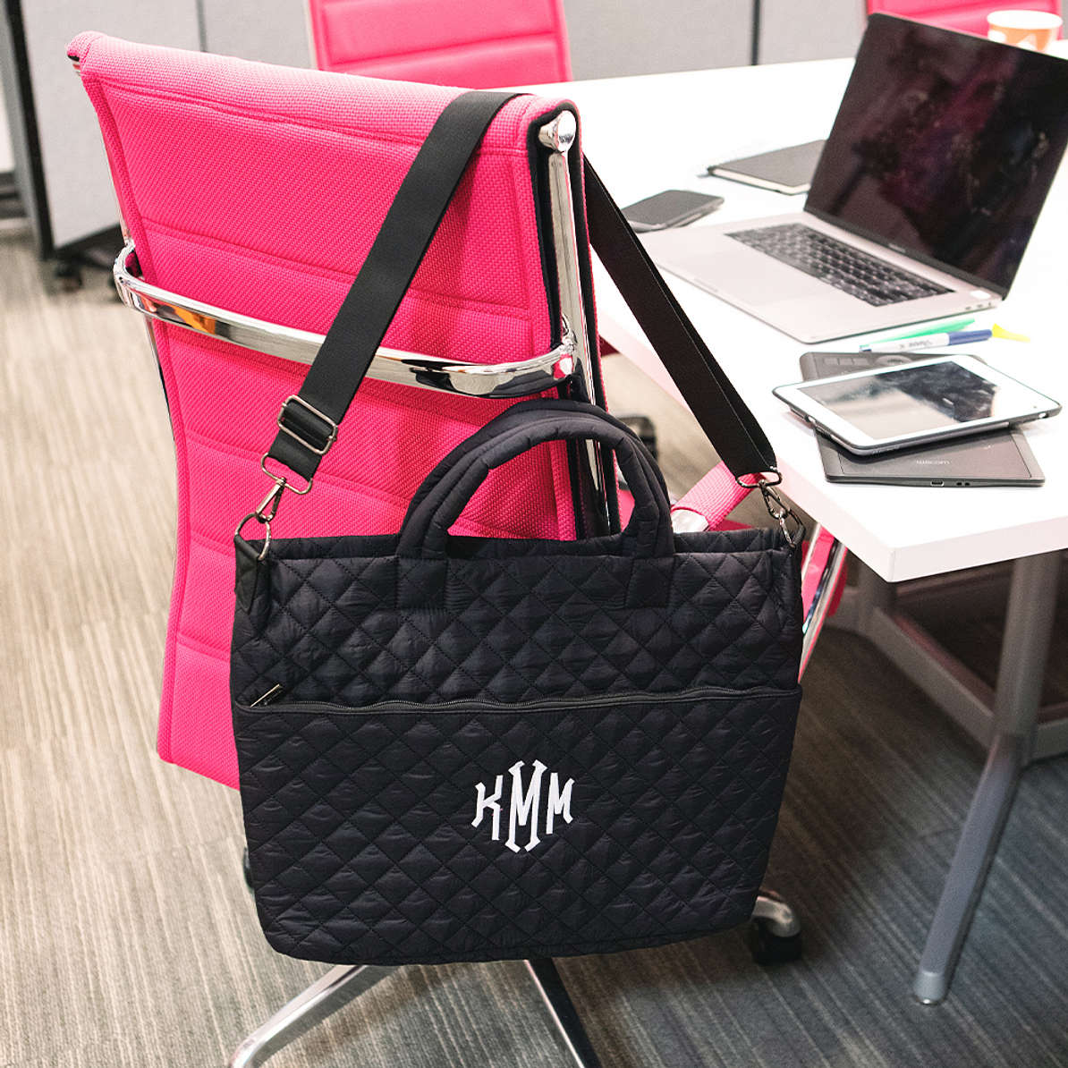 Personalized Quilted Laptop Bag