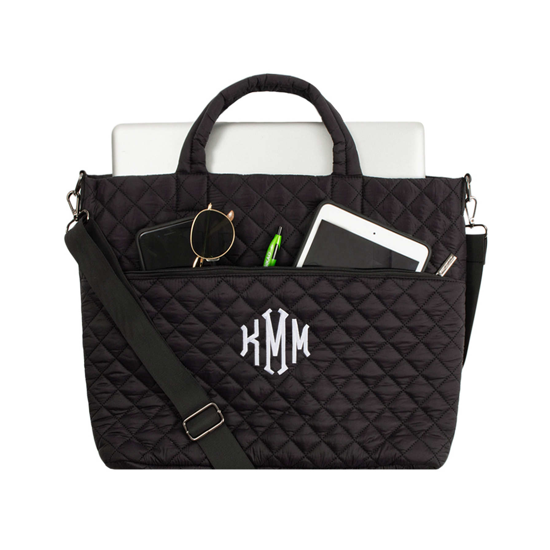 Personalized Quilted Laptop Bag