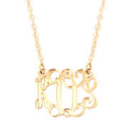 Custom Gold Necklace Acrylic with Gold Chain