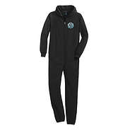 monogrammed fleece lounger with hood