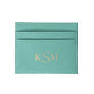 Monogrammed Mint Card Case