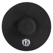 black Monogrammed Derby Hat