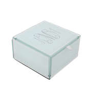 monogrammed white engraved small jewelry box