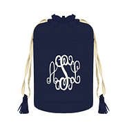 Monogrammed Essential Ditty Bag In Navy