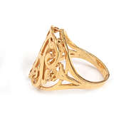 14k gold cut out ring custom personalized jewelry