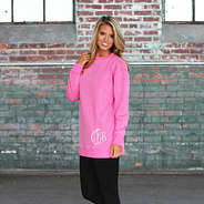 Monogrammed Sweatshirt Tunic