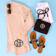 Monogrammed Sweatshirt Tunic outfit of the day