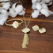 Monogrammed Quatrefoil Earrings