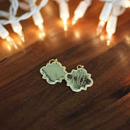 Monogrammed Quatrefoil Earrings