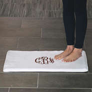 Custom White Bath Mat