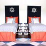 Monogrammed Headboard Slipcover | Marleylilly