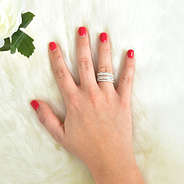 Stackable Ring Set in sterling silver