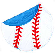 Cute baseball plush blanket for baby boy shower