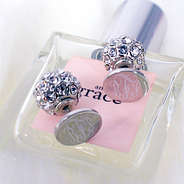 silver rhinestone stud earrings