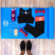 monogrammed gym accessories