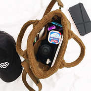 inside of sherpa crossbody bag