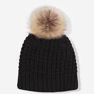 Chunky Knit Beanie in Black