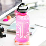 ml motivational water bottle on desk