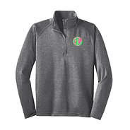 Marleylilly Men's Quarter Zip Pulloverin Charcoal