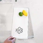 Monogrammed Dish Towel Set