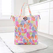 Expanded Melon Patch Travel Bag in Bathroom