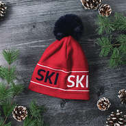 ski beanie flatlay