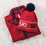 ski beanie with pullover