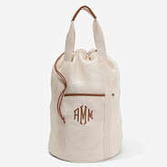 Ivory Monogrammed Packable Laundry Bag