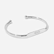 personalized bracelet in silver