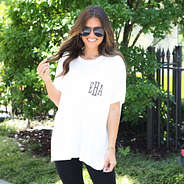 white short sleeve tunic
