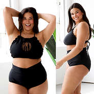 high waisted bikini bottoms