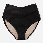 high waisted bikini bottoms in black