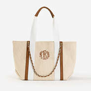 Monogrammed Charlotte Handbag in Tan New