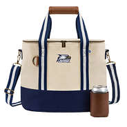 georgia southern university eagles canvas cooler in navy