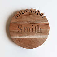 personalized wedding cutting board