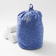 Monogrammed Laundry Bag in Cornflower