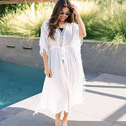 bathing suit caftan cover up front