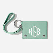Monogrammed Card Holder in Mint
