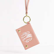 Monogrammed Card Holder in Blush