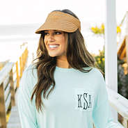 packable sun visor with sun shirt