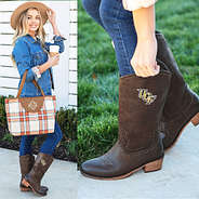 UCF Cowboy Boots styled
