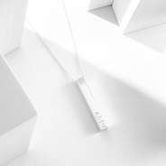 Personalized Bar Necklace in Silver