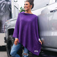 tcu poncho at tailgate