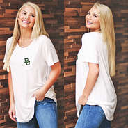 Baylor Bears Boyfriend T-Shirt in White split image
