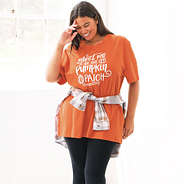 orange pumpkin patch short sleeve shirt front