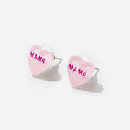 Mama Heart Earrings