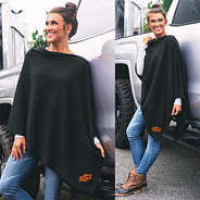 oklahoma state poncho split image