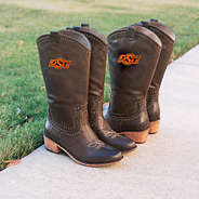 OSU Cowboy Boots on Pavement